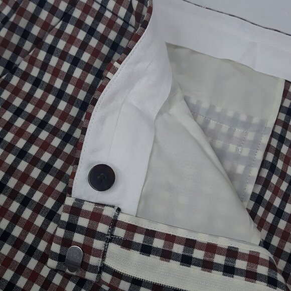 NWT Theory Treeca 4 Ivory Multi Rye Portland Chino Cropped Pant 16 Preppy - Picture 7 of 12